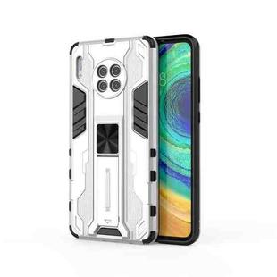 For Huawei Mate 30 Supersonic PC + TPU Shock-proof Protective Case with Holder(White)
