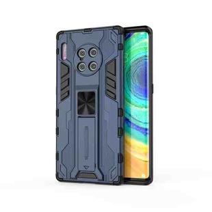 For Huawei Mate 30 Pro Supersonic PC + TPU Shock-proof Protective Case with Holder(Dark Blue)