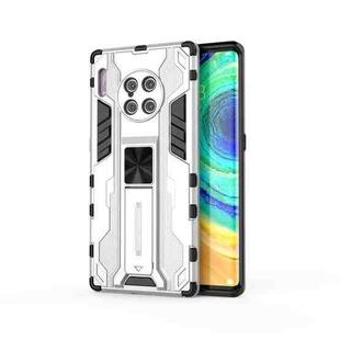 For Huawei Mate 30 Pro Supersonic PC + TPU Shock-proof Protective Case with Holder(White)