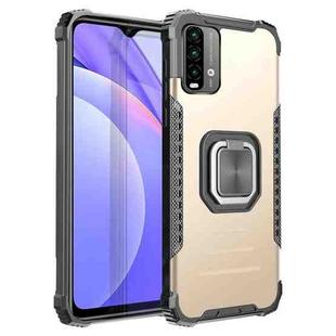 For Xiaomi Redmi Note 9 4G CN Version / Poco M3 / Redmi 9 Power / Redmi 9T Fierce Warrior Series Armor All-inclusive Shockproof Aluminum Alloy + TPU Protective Case with Ring Holder(Gold)