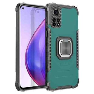 For Xiaomi Mi 10T Pro 5G / 10T 5G Fierce Warrior Series Armor All-inclusive Shockproof Aluminum Alloy + TPU Protective Case with Ring Holder(Green)