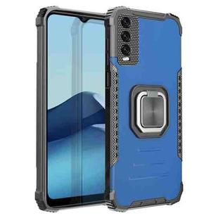 For vivo Y20 / Y20i / Y20s / Y12a / Y12s Fierce Warrior Series Armor All-inclusive Shockproof Aluminum Alloy + TPU Protective Case with Ring Holder(Blue)
