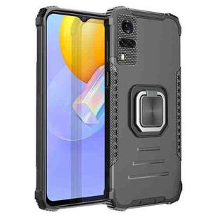 For vivo Y51(2020) / Y31 Fierce Warrior Series Armor All-inclusive Shockproof Aluminum Alloy + TPU Protective Case with Ring Holder(Black)