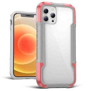 Metal Shockproof Transparent Protective Case For iPhone 12 / 12 Pro(Rose Gold)