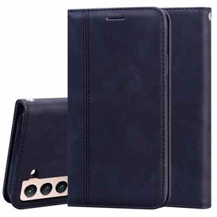 For Samsung Galaxy S21+ 5G Frosted Business Magnetic Horizontal Flip PU Leather Case with Holder & Card Slot & Lanyard(Black)