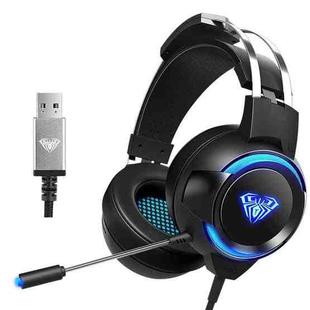 AULA G91 7.1 Channel USB LED Gaming Headset with Mic(Black)
