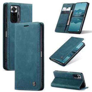 For Xiaomi Redmi Note 10 Pro 4G / Note 10 Pro Max CaseMe 013 Multifunctional Horizontal Flip Leather Case with Holder & Card Slot & Wallet(Blue)