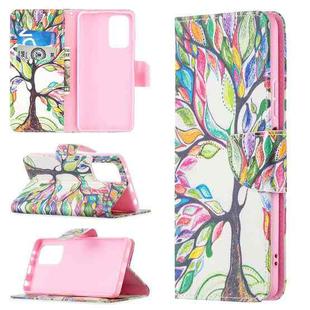 For Xiaomi Redmi Note 10 Pro Colored Drawing Pattern Horizontal Flip Leather Case with Holder & Card Slots & Wallet(Tree Life)