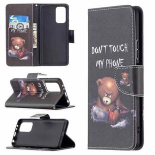 For Xiaomi Redmi Note 10 Pro Colored Drawing Pattern Horizontal Flip Leather Case with Holder & Card Slots & Wallet(Bear)