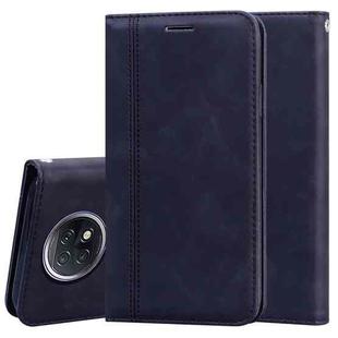 For Xiaomi Redmi Note 9T Frosted Business Magnetic Horizontal Flip PU Leather Case with Holder & Card Slot & Lanyard(Black)