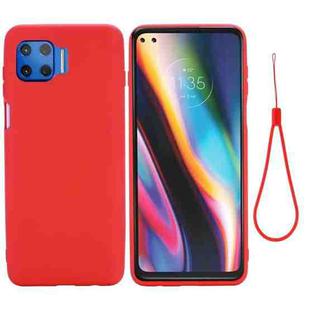 For Motorola Moto G 5G Plus Solid Color Liquid Silicone Dropproof Full Coverage Protective Case(Red)