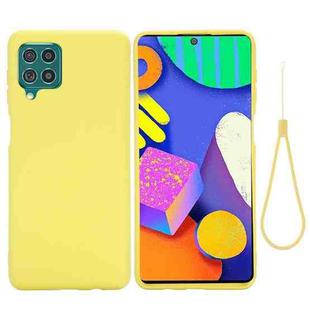 For Samsung Galaxy F62 / M62 Solid Color Liquid Silicone Dropproof Full Coverage Protective Case(Yellow)