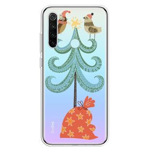 For Xiaomi Redmi Note 8 Trendy Cute Christmas Patterned Clear TPU Protective Case(Big Christmas Tree)