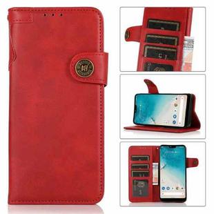 For Wiko Y51 KHAZNEH Dual-Splicing Cowhide Texture Horizontal Flip Leather Case with Holder & Card Slots & Wallet & Photo Frame & Lanyard(Red)