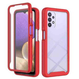 For Samsung Galaxy A32 5G Starry Sky Full Body Hybrid Shockproof Phone Case(Red)