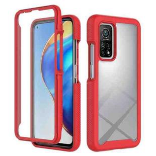 For Xiaomi Mi 10T Pro 5G Starry Sky Full Body Hybrid Shockproof Phone Case(Red)