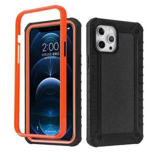 For iPhone 12 mini Diamond Texture 360 Degree All-inclusive Shockproof Skidproof TPU Case (Black)