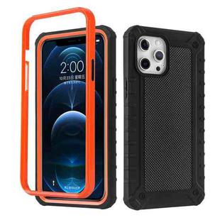For iPhone 12 Pro Max Diamond Texture 360 Degree All-inclusive Shockproof Skidproof TPU Case(Black)