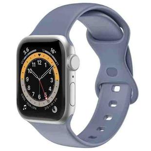 Double Wear TPU Silica Gel Watch Band For Apple Watch Series 8&7 41mm / SE 2&6&SE&5&4 40mm / 3&2&1 38mm(Blue Gray)