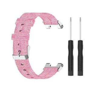 For Amazfit T-Rex Pro / Amazfit T-Rex Nylon Canvas Watch Band with Dismantling Tools, One Size(Pink)