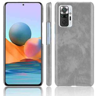 For Xiaomi Redmi Note 10 Pro (India version) / Note 10 Pro Max Shockproof Litchi Texture PC + PU Case(Gray)