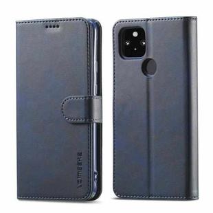 For OPPO Realme C21 / C20 LC.IMEEKE Calf Texture Horizontal Flip Leather Case, with Holder & Card Slots & Wallet(Blue)