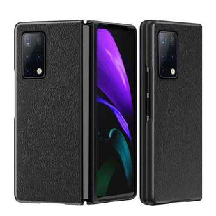 For Huawei Mate X2 Leather Texture + PC Full Coverge Folding Case(Black Litchi Texture)