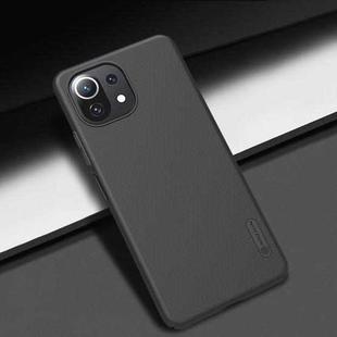 For Xiaomi Mi 11 Lite 5G / 4G NILLKIN Frosted Concave-convex Texture PC Protective Case(Black)