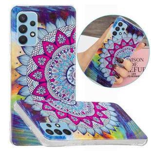 For Samsung Galaxy A32 4G Luminous TPU Protective Case(Half-flower)