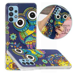 For Samsung Galaxy A32 4G Luminous TPU Protective Case(Blue Owl)