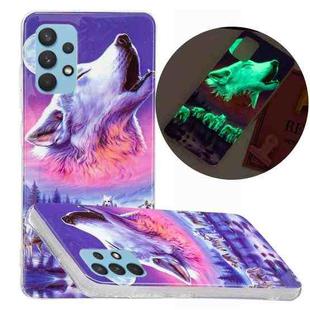 For Samsung Galaxy A32 4G Luminous TPU Protective Case(Seven Wolves)