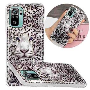 For Xiaomi Redmi Note 10 4G Luminous TPU Protective Case(Leopard Tiger)