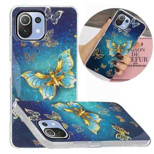 For Xiaomi Mi 11 Lite Electroplating TPU Protective Case(Butterflies)