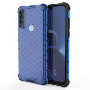 For Alcatel 1S (2020) Shockproof Honeycomb PC + TPU Case(Blue)