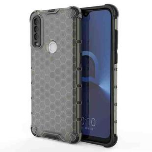 For Alcatel 1S (2020) Shockproof Honeycomb PC + TPU Case(Black)