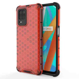 For OPPO Realme V13 5G Shockproof Honeycomb PC + TPU Case(Red)