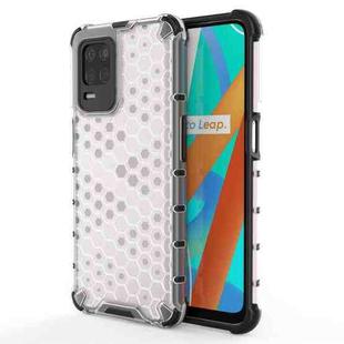 For OPPO Realme V13 5G Shockproof Honeycomb PC + TPU Case(White)