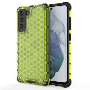 For Samsung Galaxy S21 FE Shockproof Honeycomb PC + TPU Case(Green)