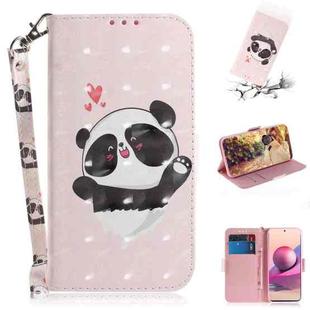 For Xiaomi Redmi Note 10 4G / Note 10S 3D Painted Pattern Magnetic Attraction Horizontal Flip Leather Case with Holder & Card Slot & Wallet & Lanyard(Love-heart Bear)