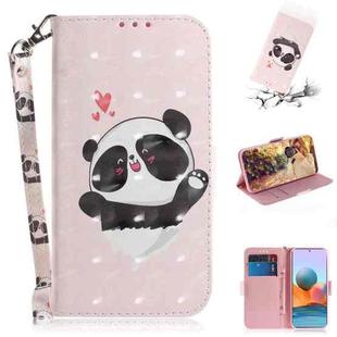 For Xiaomi Redmi Note 10 Pro 3D Painted Pattern Magnetic Attraction Horizontal Flip Leather Case with Holder & Card Slot & Wallet & Lanyard(Love-heart Bear)