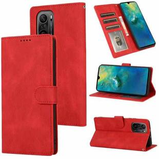 For Xiaomi Redmi K40 Pro Fantasy Classic Skin-feel Calfskin Texture Magnetic Buckle Horizontal Flip PU Leather Case with Holder & Card Slot & Wallet(Red)
