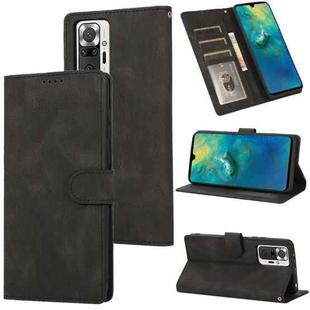 For Xiaomi Redmi Note 10 Pro Fantasy Classic Skin-feel Calfskin Texture Magnetic Buckle Horizontal Flip PU Leather Case with Holder & Card Slot & Wallet(Black)