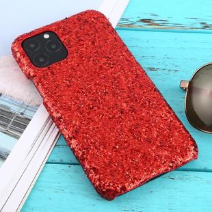 For iPhone 11 Pro Shockproof Glitter Powder PC Protective Case(Red)