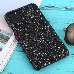 For iPhone 11 Pro Max Shockproof Glitter Powder PC Protective Case(Black)