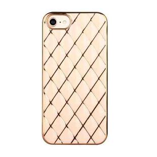 Electroplated Rhombic Pattern Sheepskin TPU Protective Case For iPhone 6 Plus(Pink)