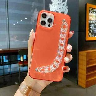 For iPhone 11 Pro Dream Color Bracelet Transparent Protective Case (Orange)