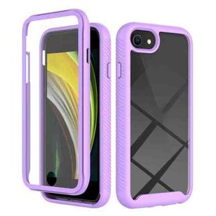 Starry Sky Solid Color Series Shockproof PC + TPU Case with PET Film For iPhone 6(Light Purple)