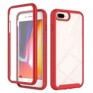 Starry Sky Solid Color Series Shockproof PC + TPU Case with PET Film For iPhone 6 Plus(Red)