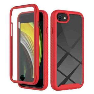 For iPhone SE 2022 / SE 2020 / 8 / 7 Starry Sky Solid Color Series Shockproof PC + TPU Case with PET Film(Red)