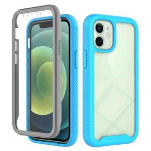 For iPhone 12 mini Starry Sky Solid Color Series Shockproof PC + TPU Case with PET Film (Sky Blue)